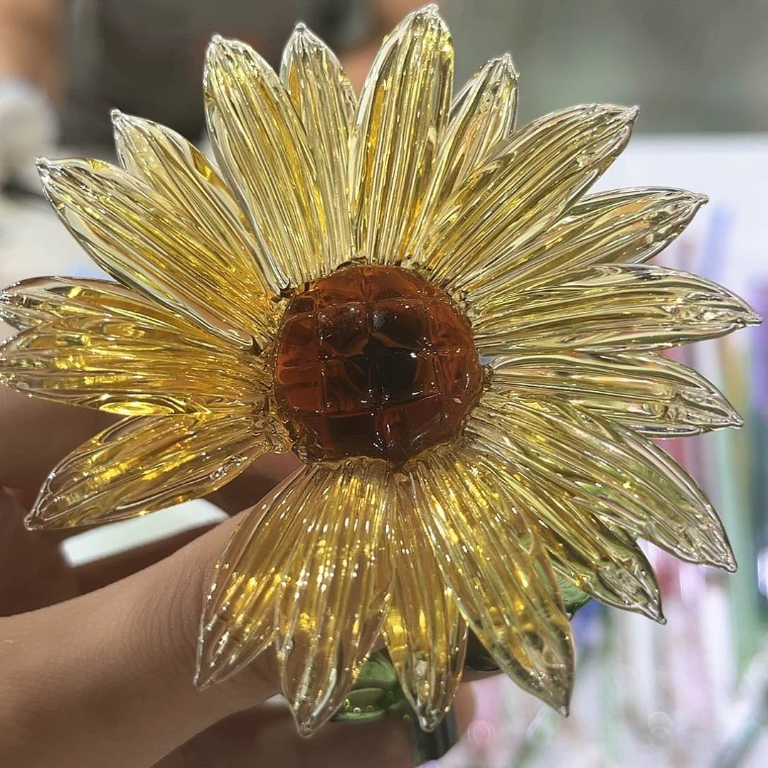 琉璃手工艺品大向日葵