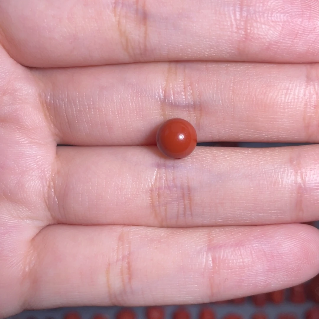 南红玛瑙未镶嵌瓦西圆珠7mm