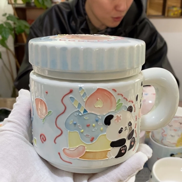 杯心***✨景德镇釉下彩手绘