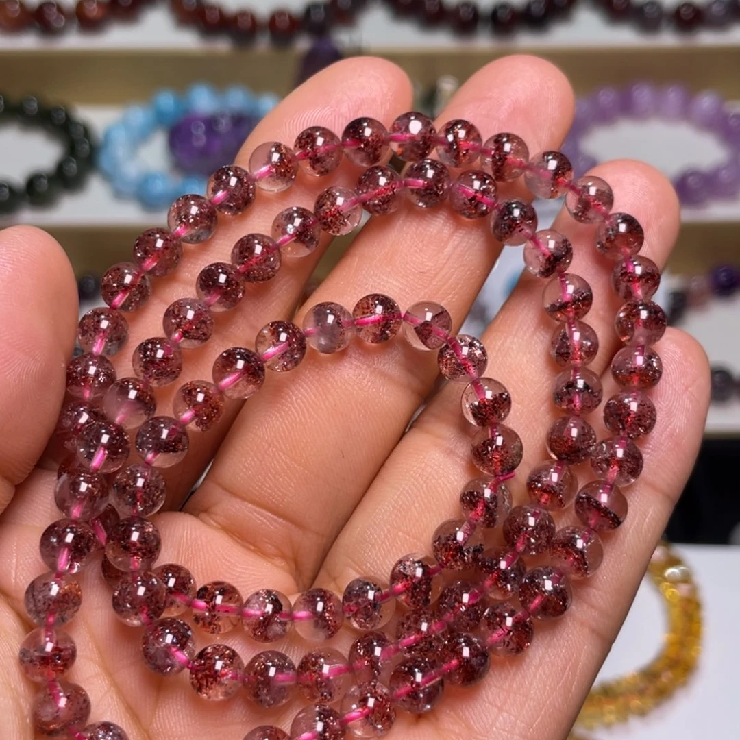 水晶手链未镶嵌金草莓