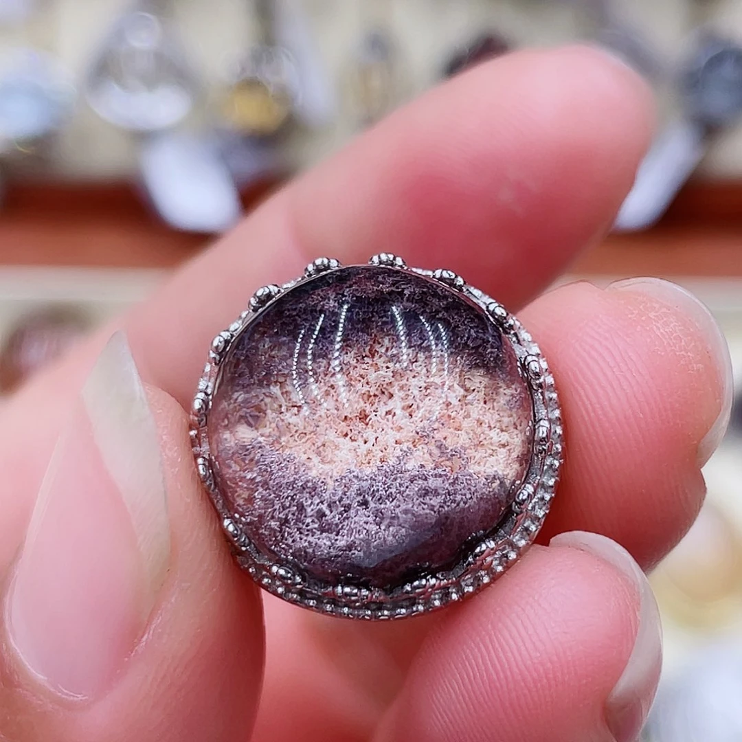 水晶磨合银S925镶嵌七*语