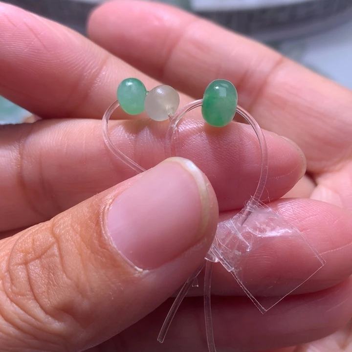 山***音定制翡翠未镶嵌鼓珠