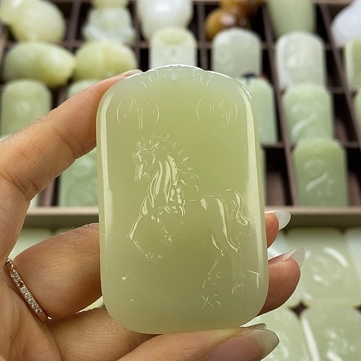 昆仑石双面马守护