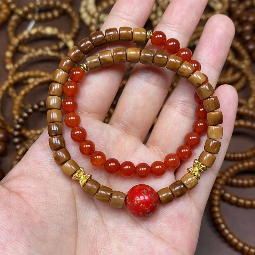 紫金鼠手串库克大漆珠卡6