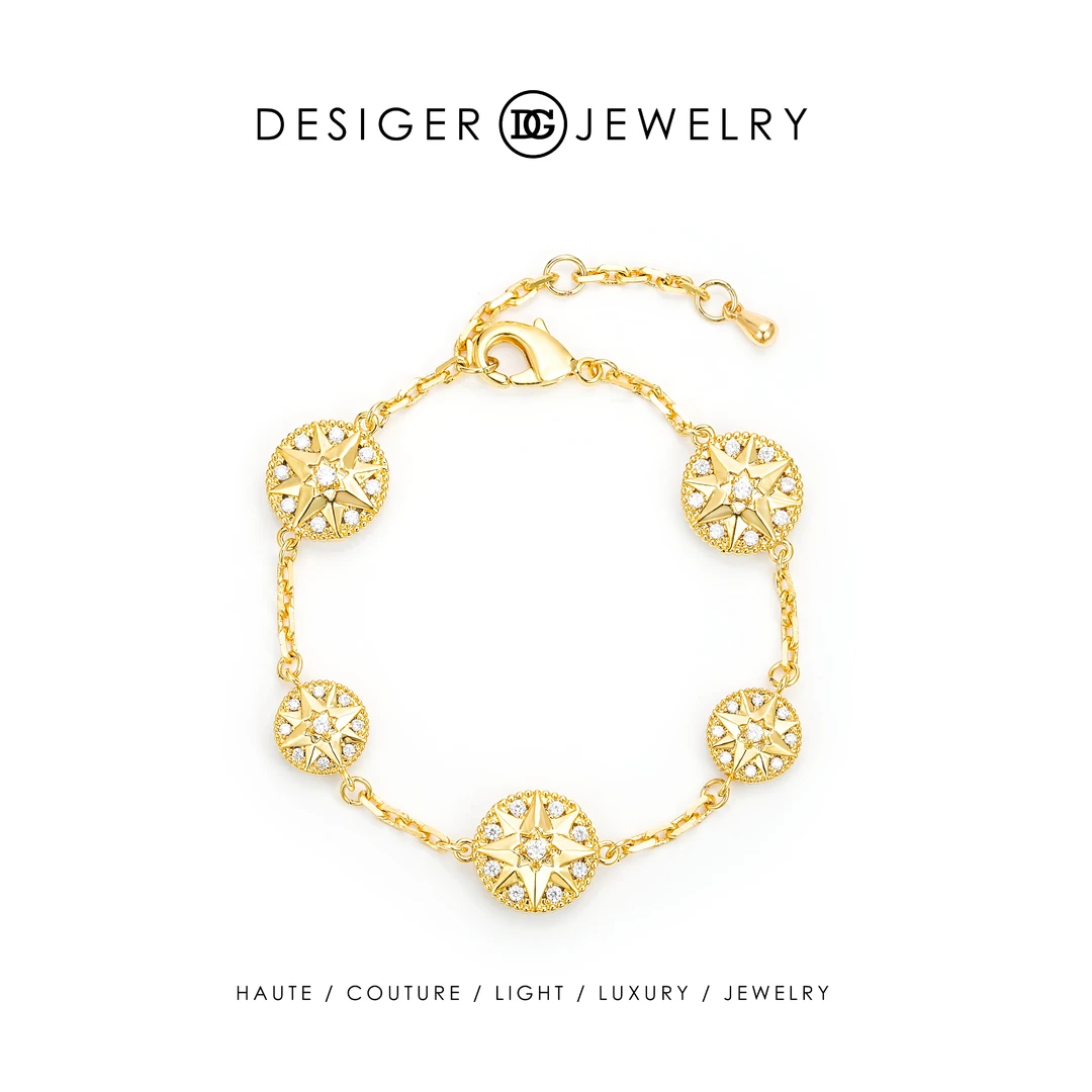 镀k金【八芒流光】Desiger款秋冬轻奢手链F3257