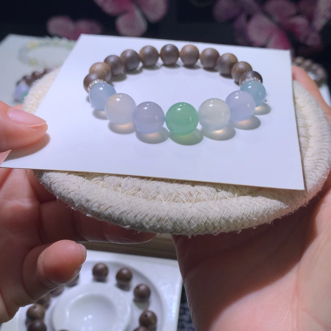 翡翠散珠清新自然又优雅时尚 天然缅甸A货卡10-11+