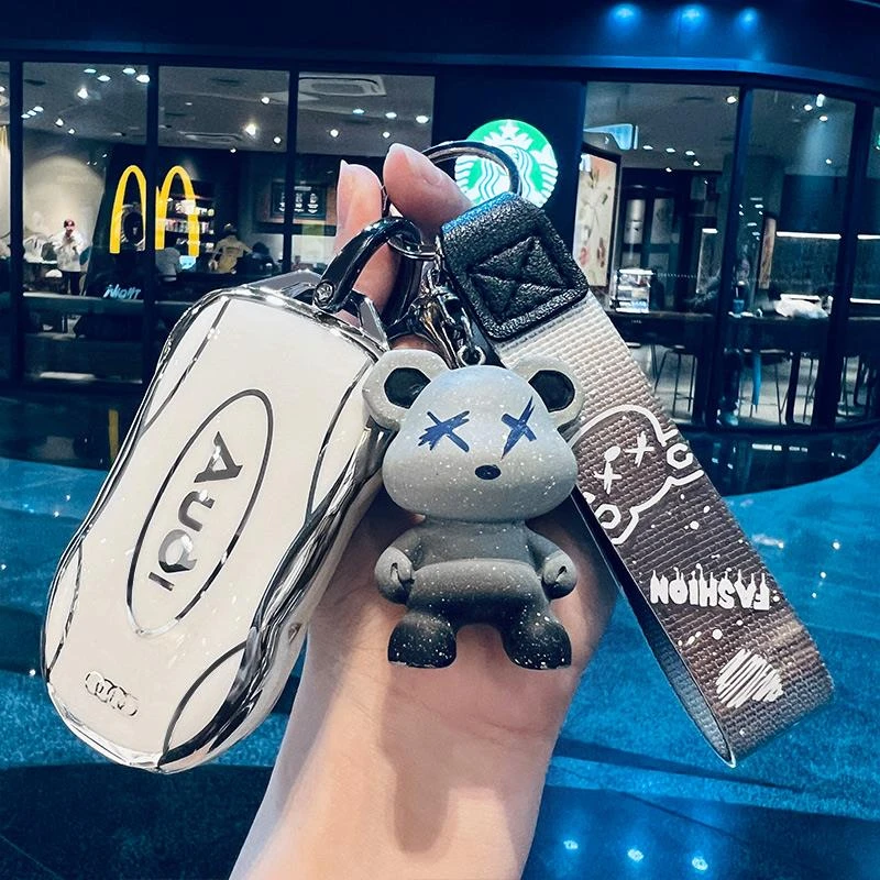 奥迪a4l钥匙套q5l专用a5车扣壳包男士女士高档2024款24新25高级感