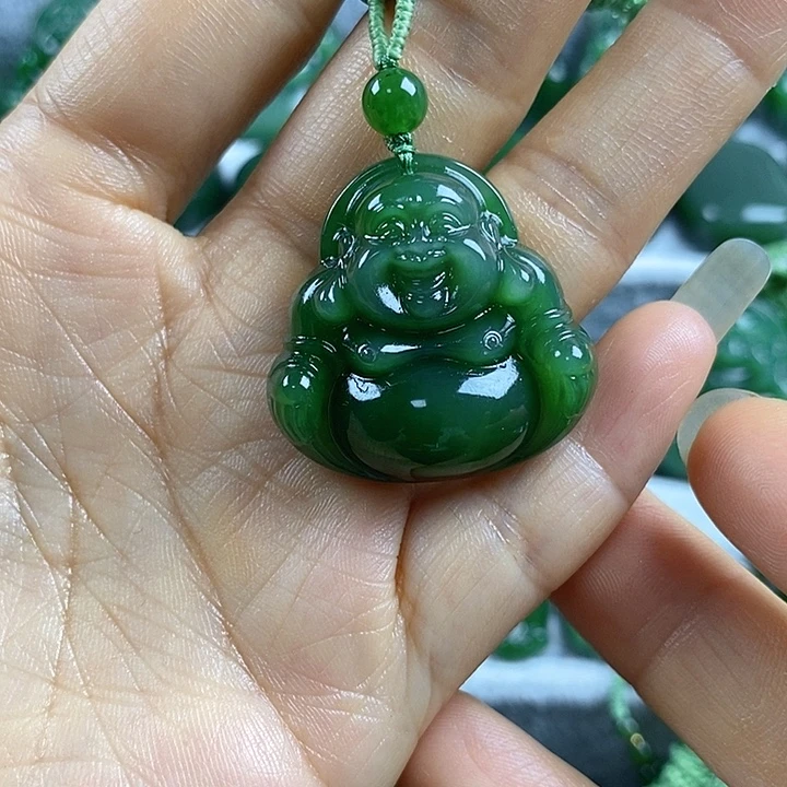 吊坠(不含链)未镶嵌和田玉（碧玉）
