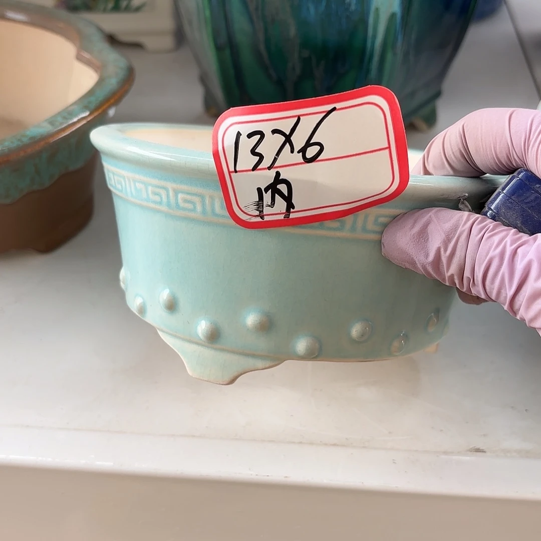 茗***邺紫砂花盆紫砂工艺品