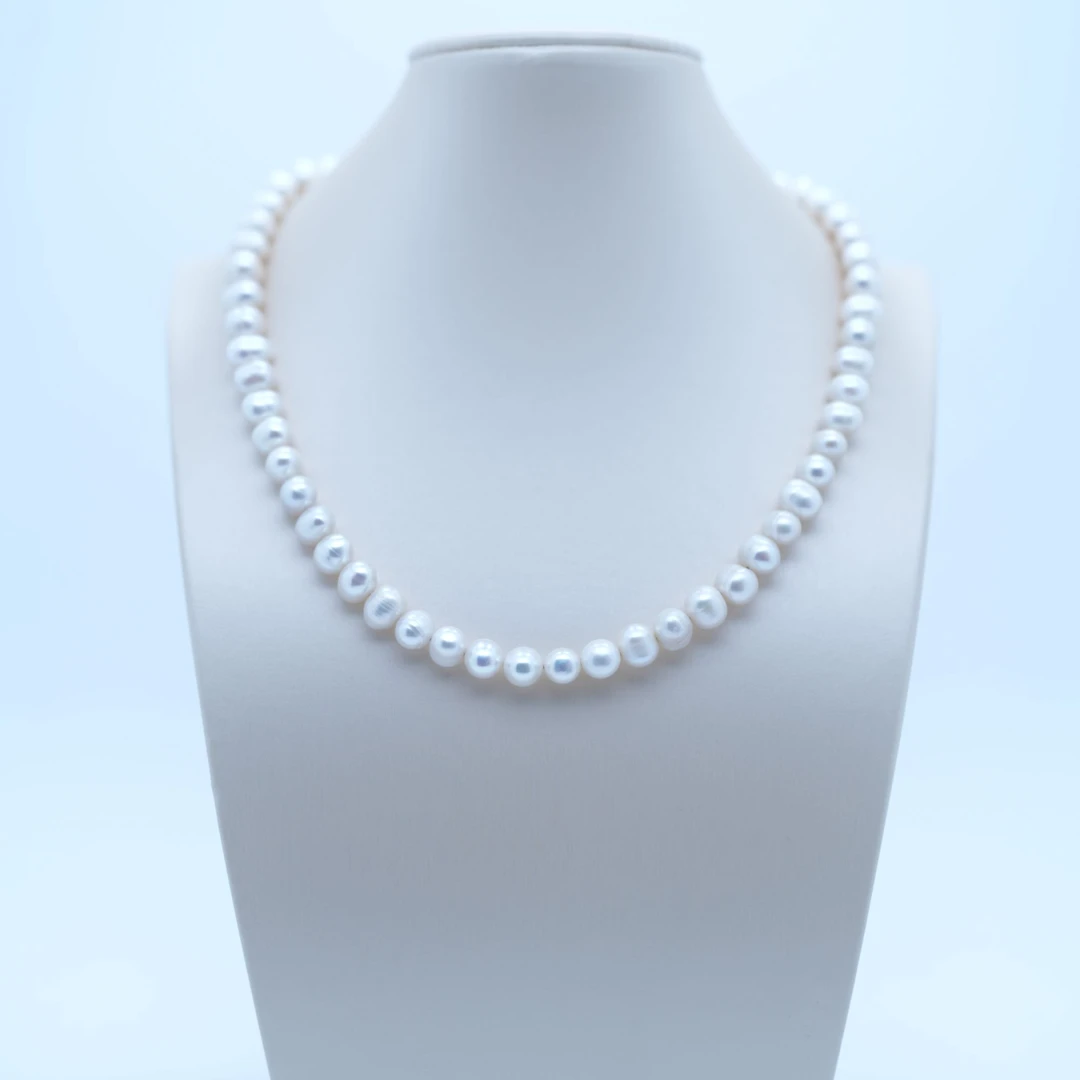 合金仿珍珠项链 【白月光】巴洛克珠时尚项链