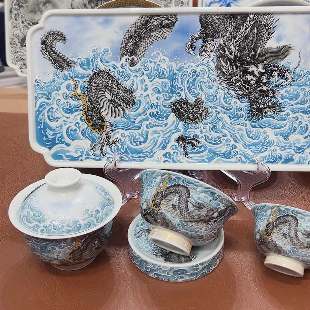 摆件景德镇市和上海浦东国际机场的开通标志™️
