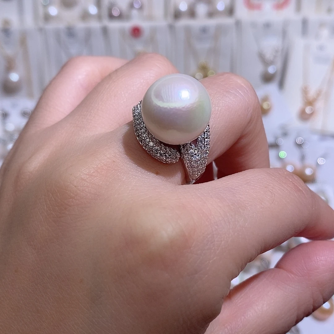 未镶嵌淡水珍珠戒指w14.5