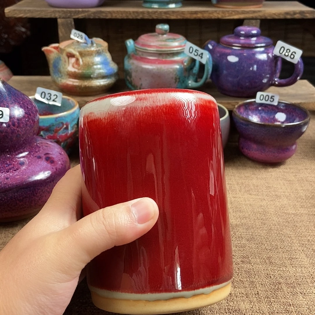 瓷片钧瓷茶壶茶具