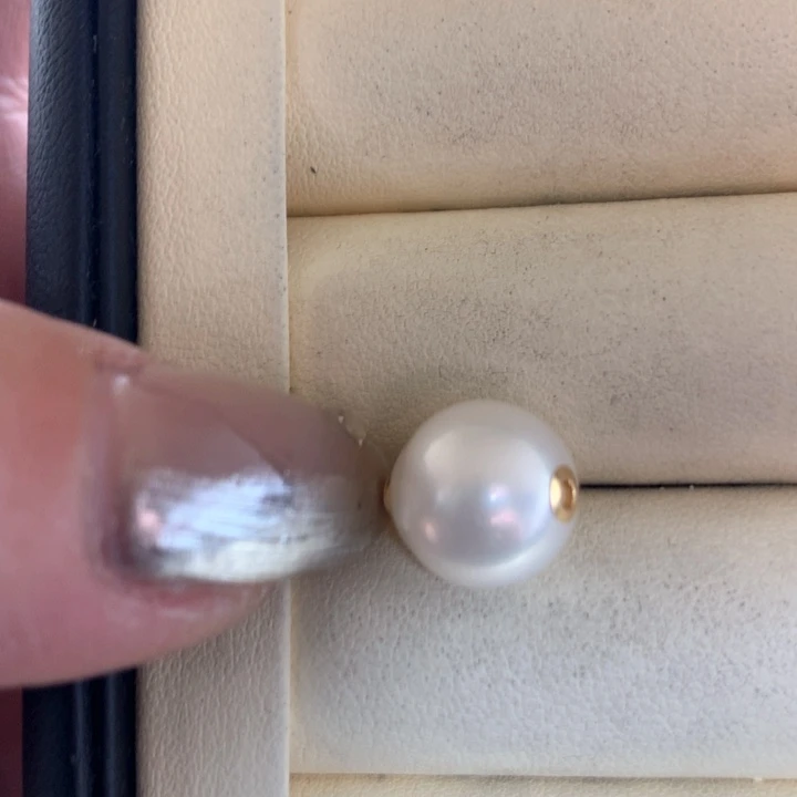 颈饰18K金镶嵌海水珍珠