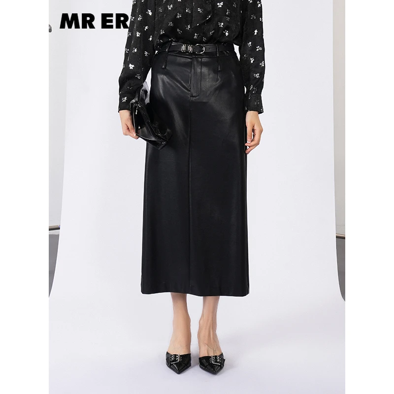 【小余专属】休闲百搭直筒高腰中长款半身裙R4C60763