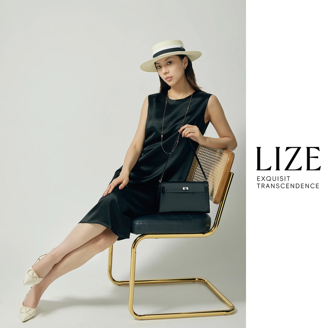 LIZE「罗马假日」镇店之宝！重磅鎏光醋酸垂坠显瘦优雅背心连衣裙