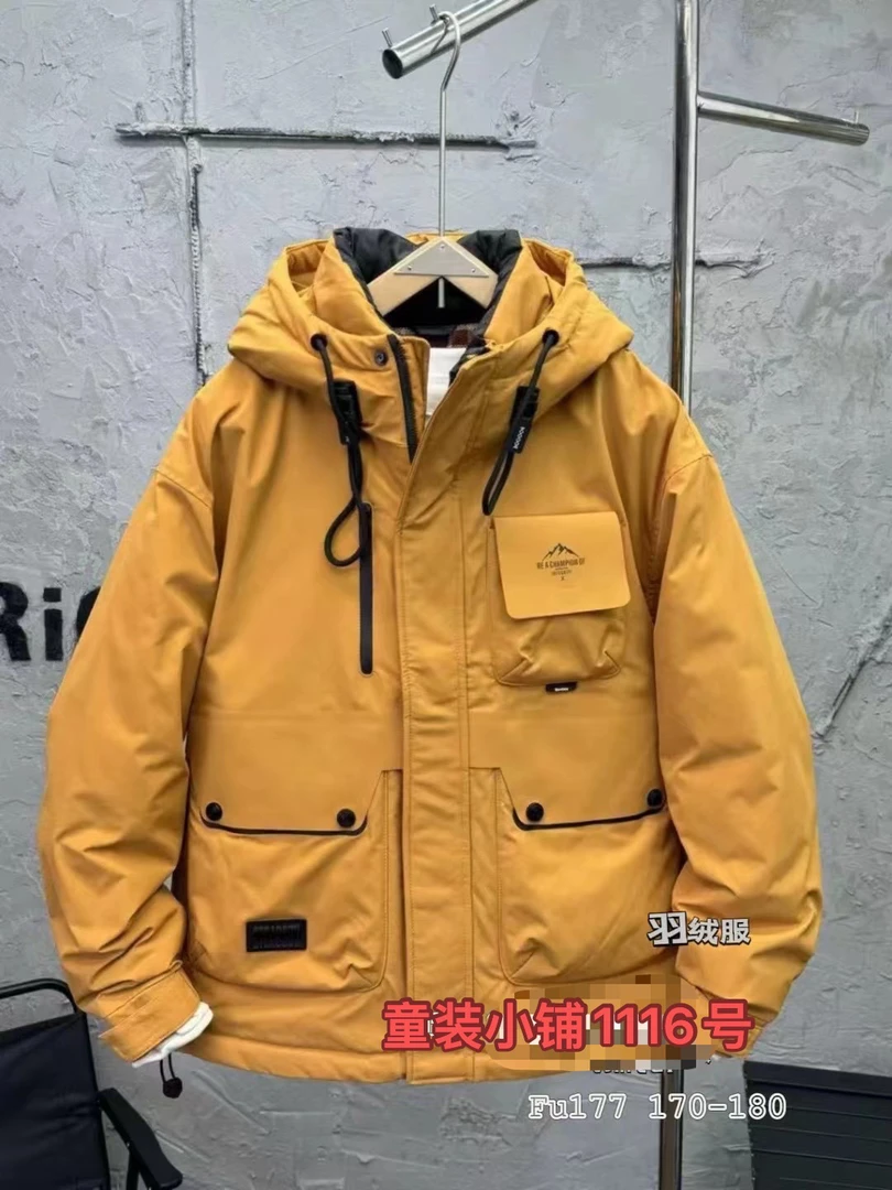 保暖羽绒服户外短款时尚百搭休闲加厚男款秋冬冬季