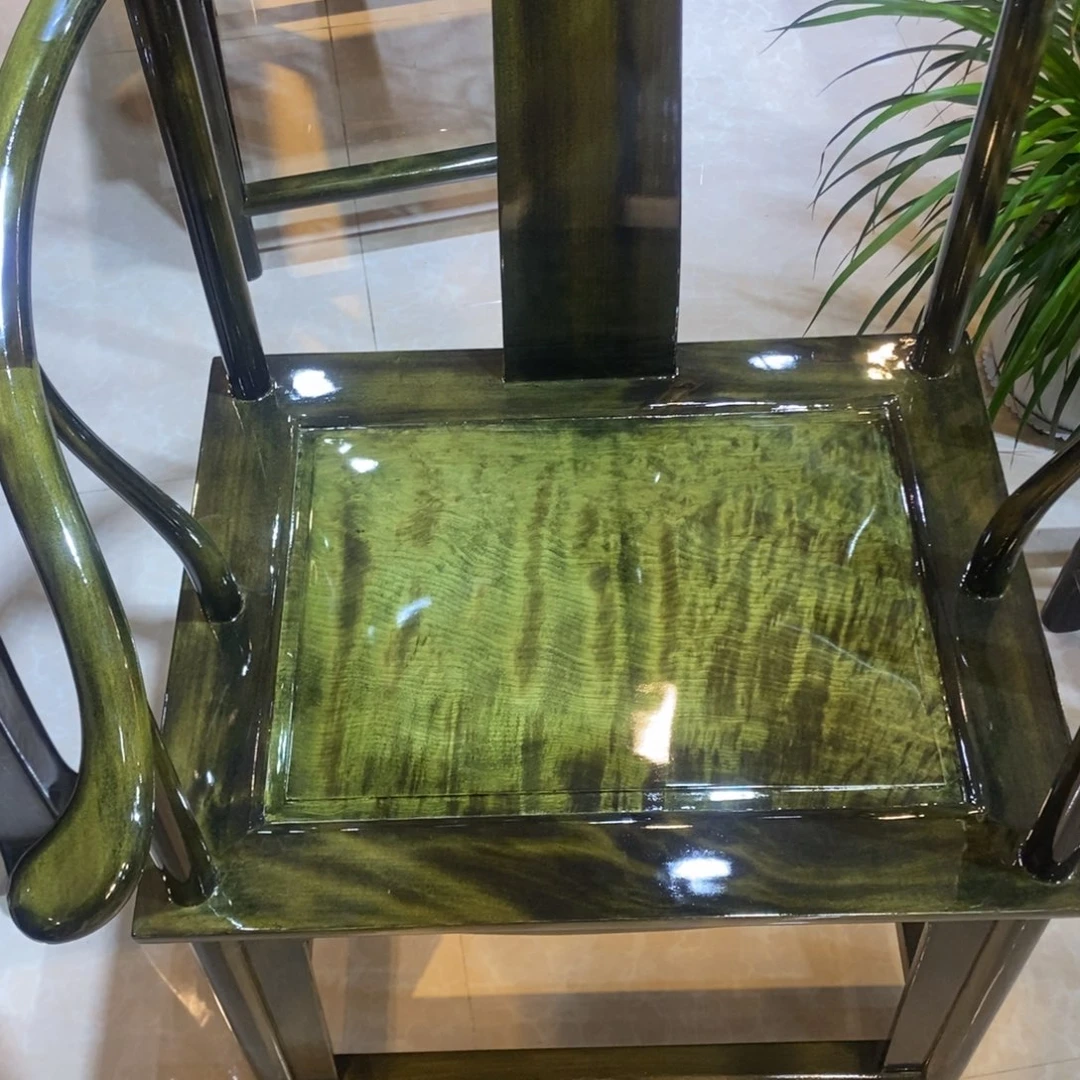 二***转金丝楠金丝楠木圈椅