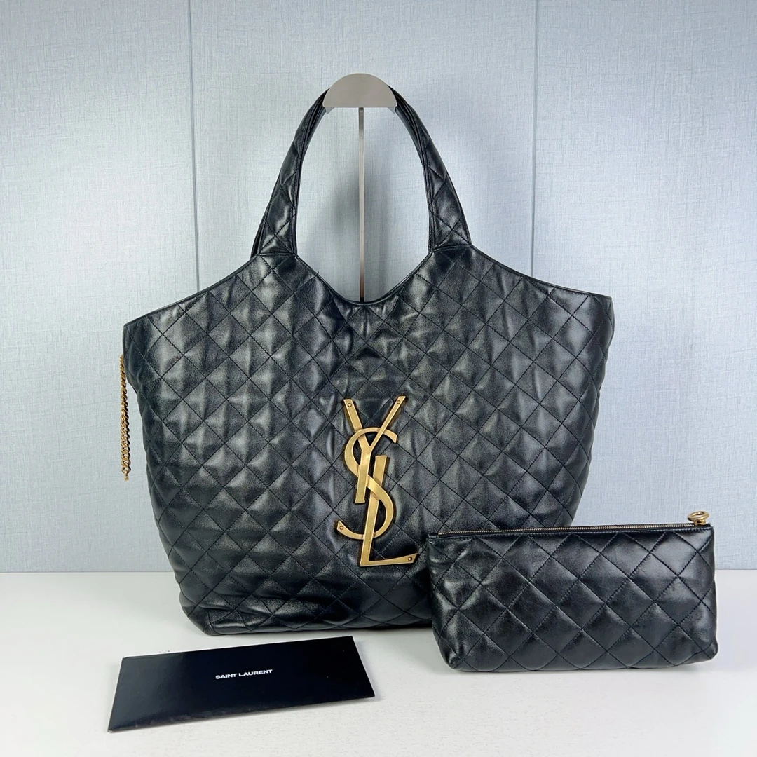 99新 YSL/圣罗兰 圣罗兰/Saint laurent icare托特包 22年