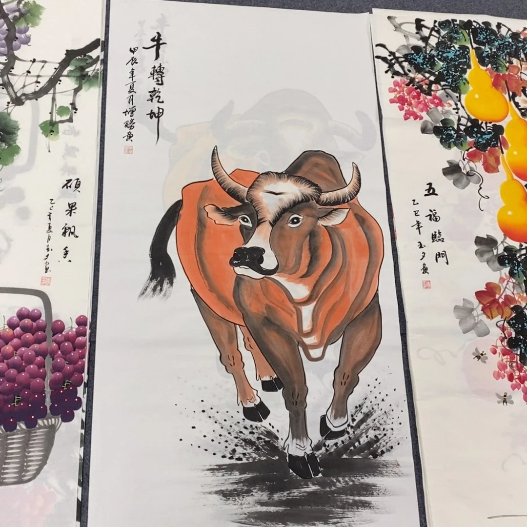 国画尺寸140✖️70四尺精品手绘画