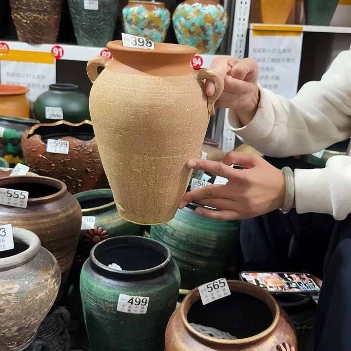 黄色双耳398高度26口径12