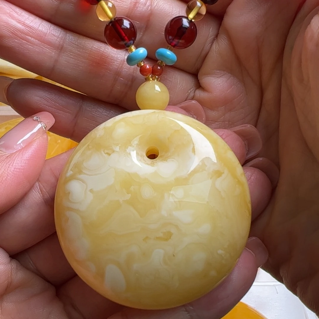 蜜蜡毛衣链未镶嵌无优化