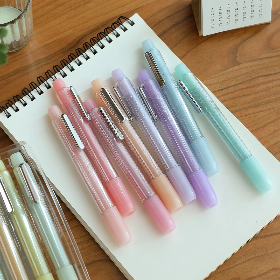 小日子不翻篇 ins细闪香水荧光笔闪光记号笔涂鸦学生笔记水彩护眼