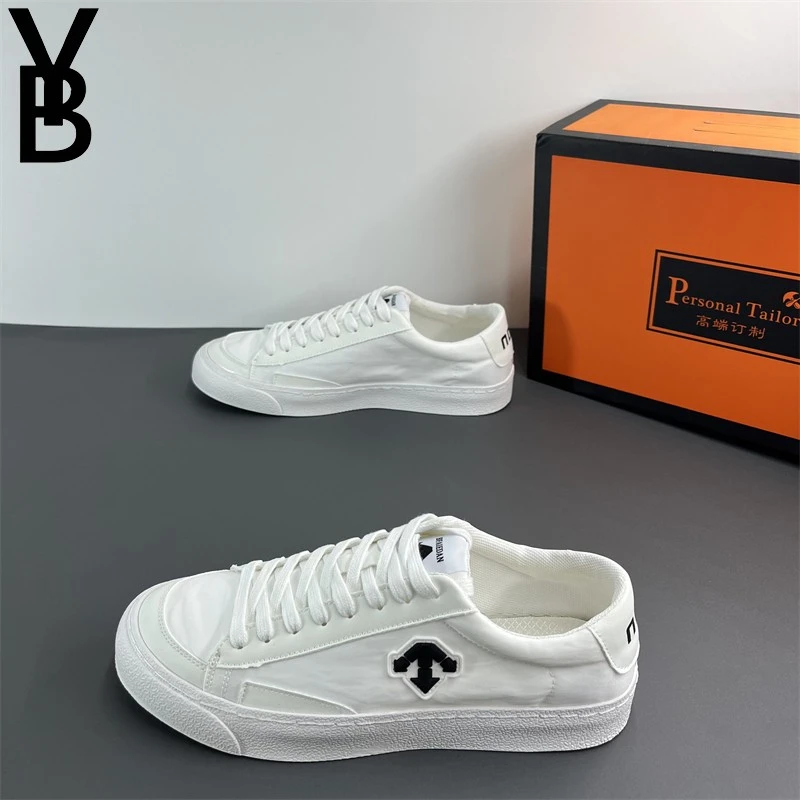 2025春夏新款低帮休闲鞋拼接色小白鞋软底软面休闲时尚百搭男潮鞋