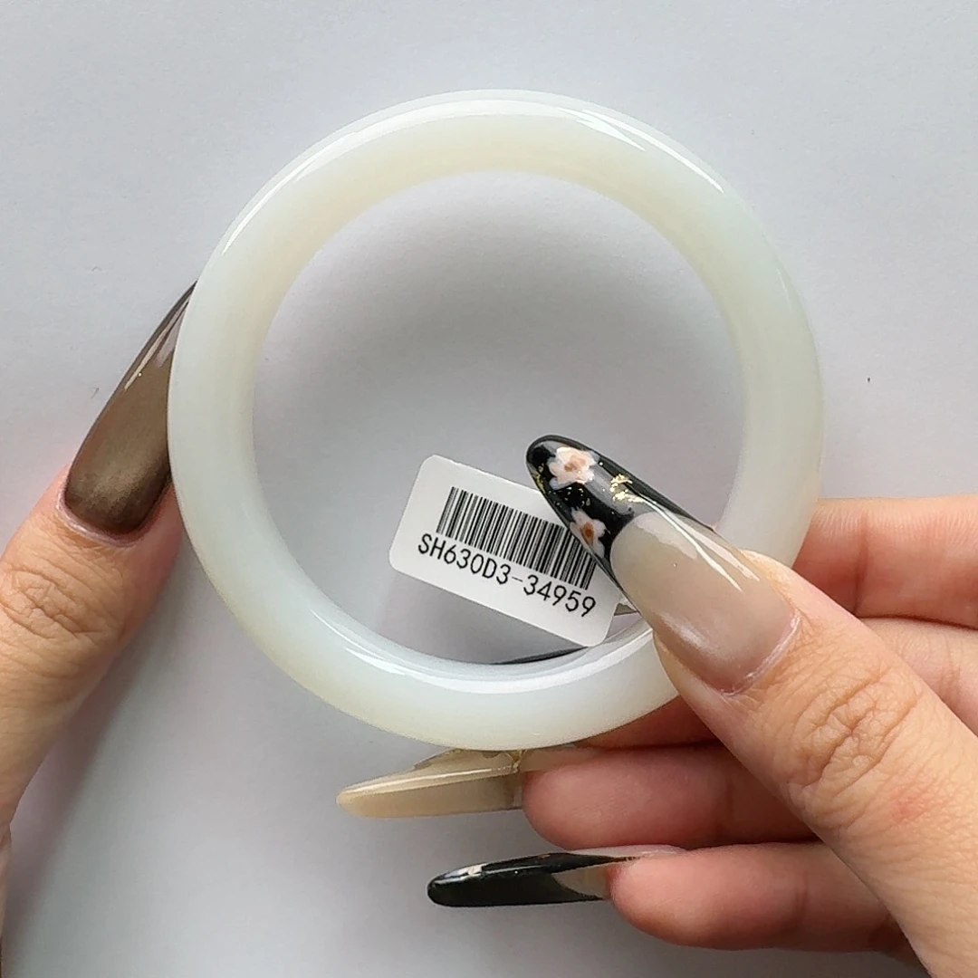 和田玉未镶嵌手镯青海白玉59