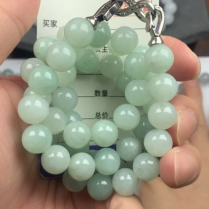 翡翠未镶嵌手链卡10.6