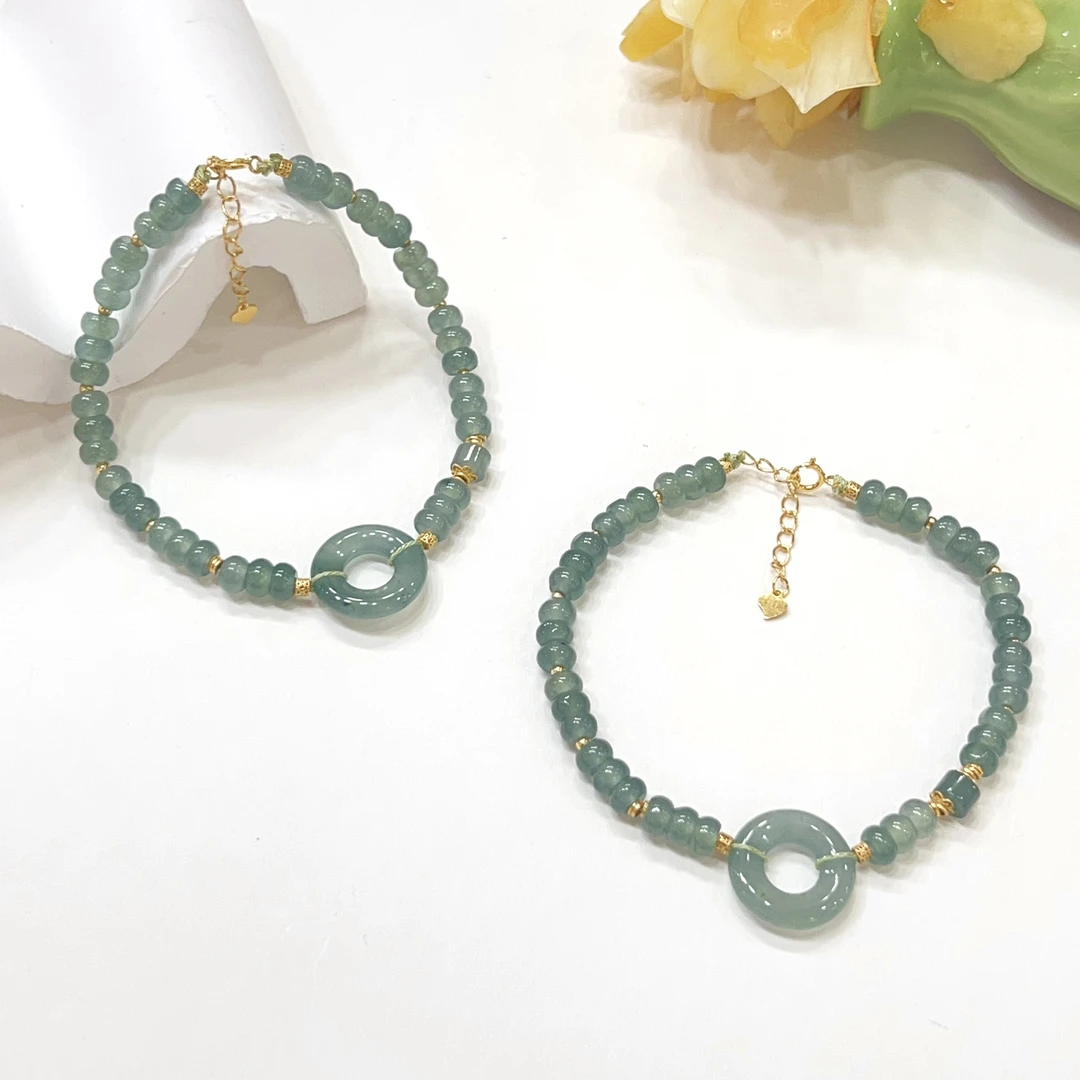 【小宝珠宝】3 S09247-翡翠DIY手链-多样性发一件-5mm