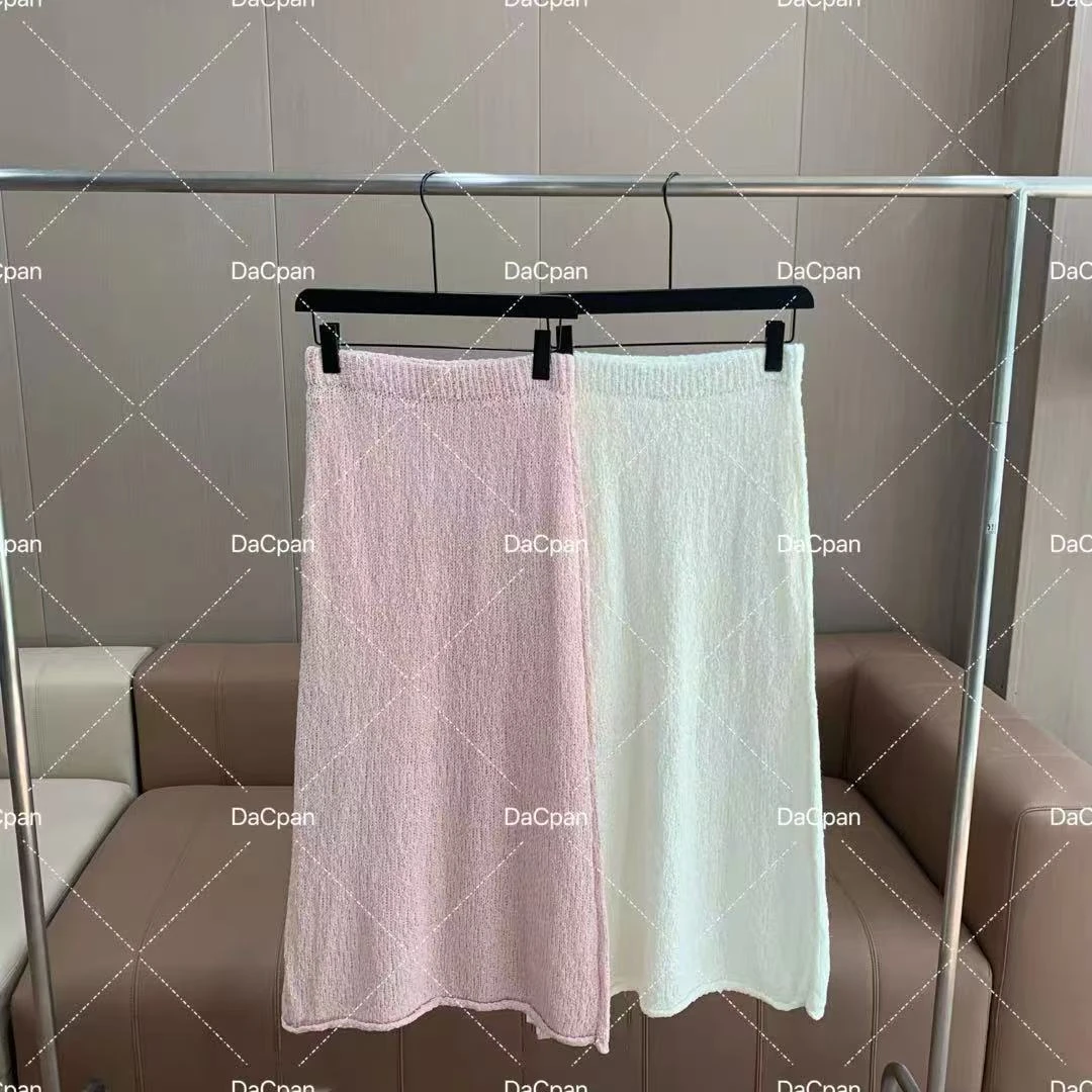 DACPAN-“春色剪影”透气针织长款半身裙2025/盼·PP 9533