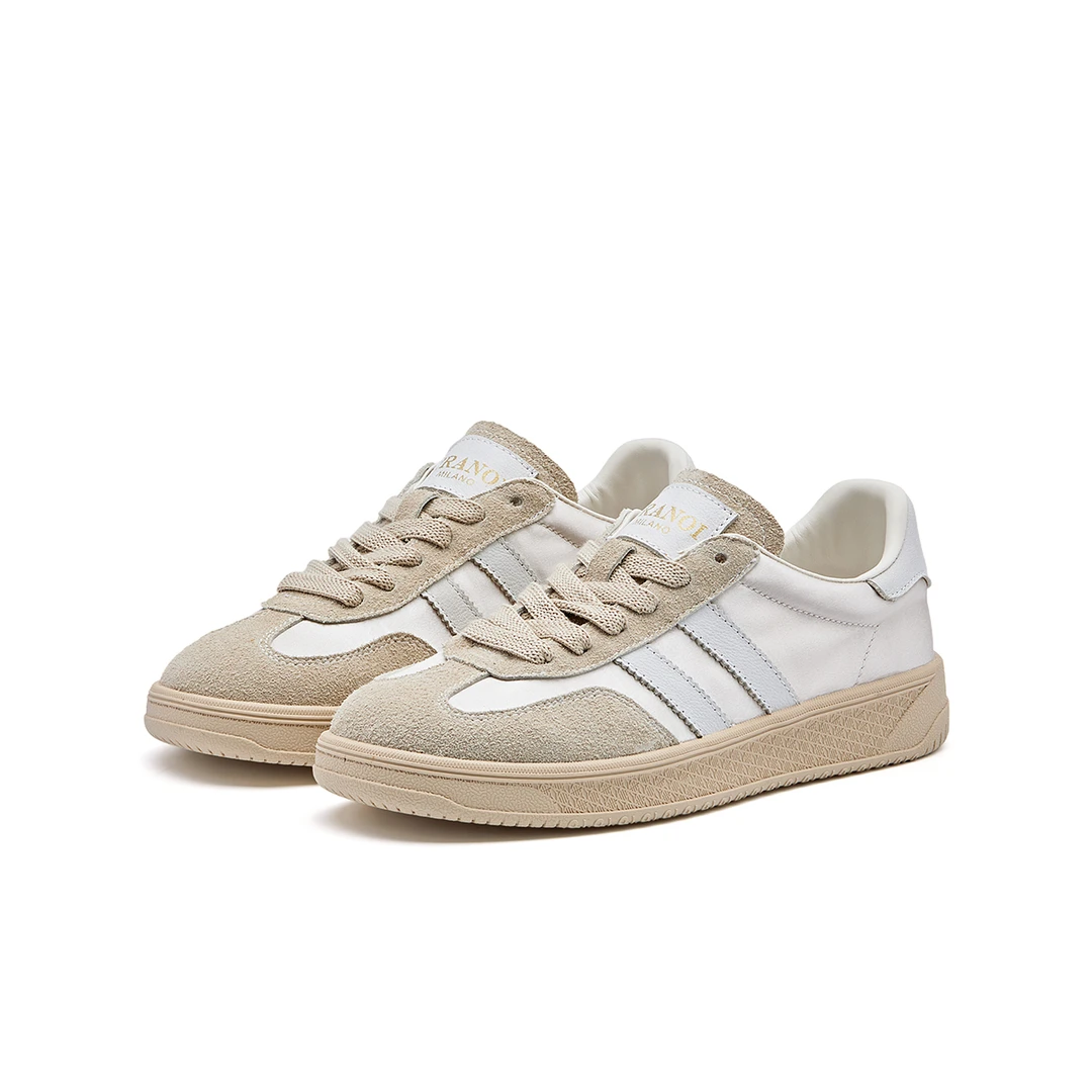 夏季新款平底休闲透气女鞋时尚休闲鞋女复古百搭德训鞋低帮潮鞋