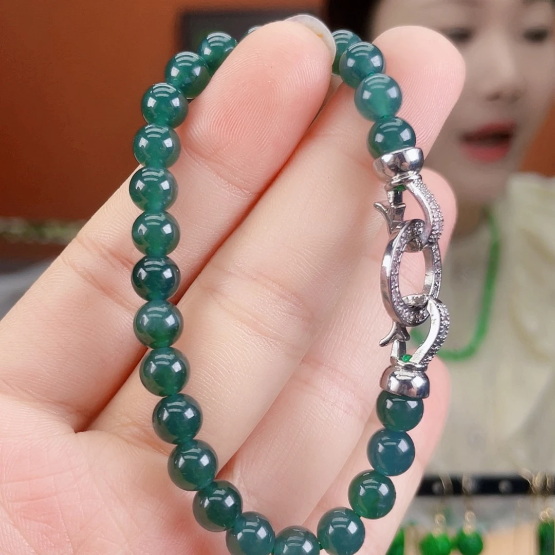 翡翠未镶嵌耳饰饰品