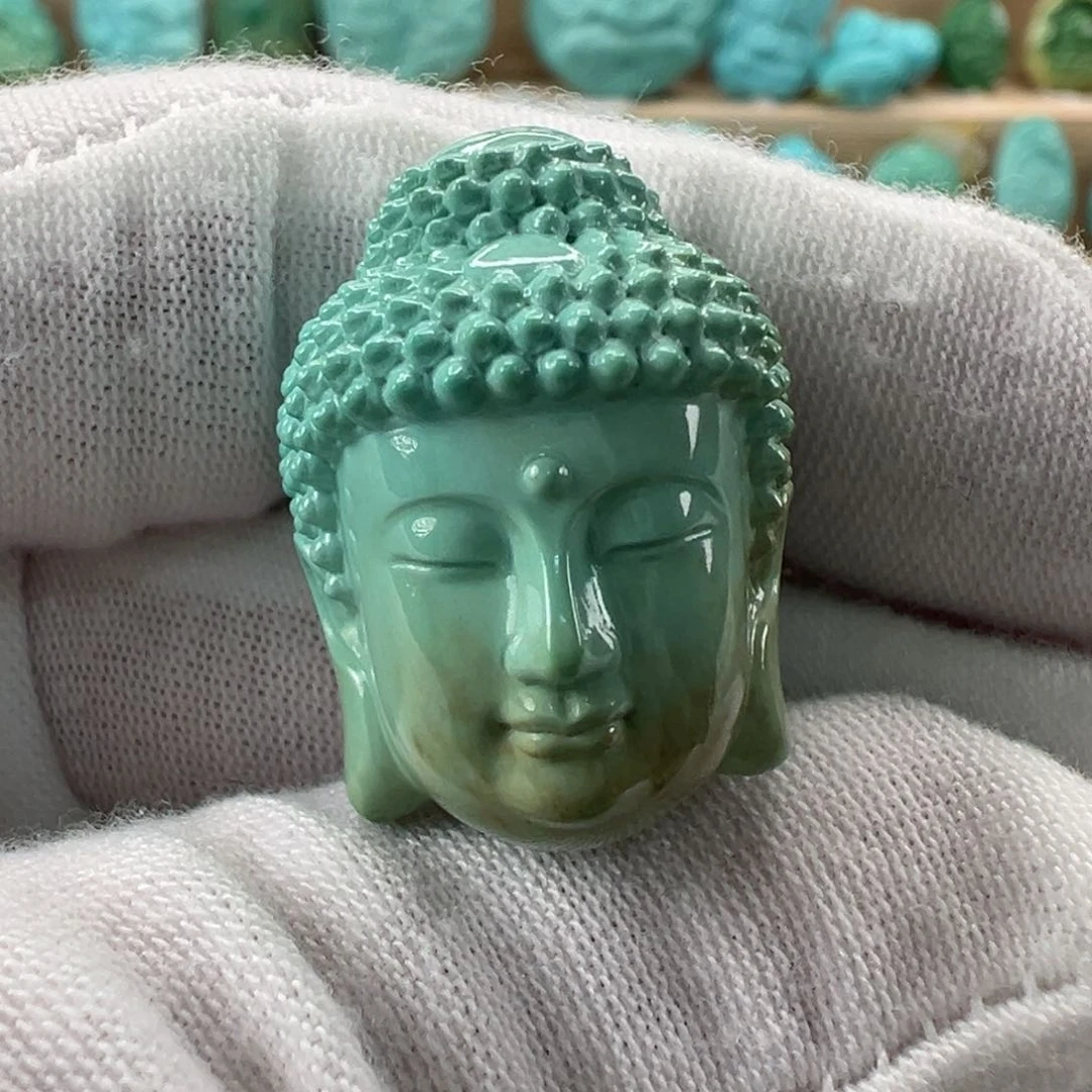 未镶嵌绿松石大日如来18.3mm