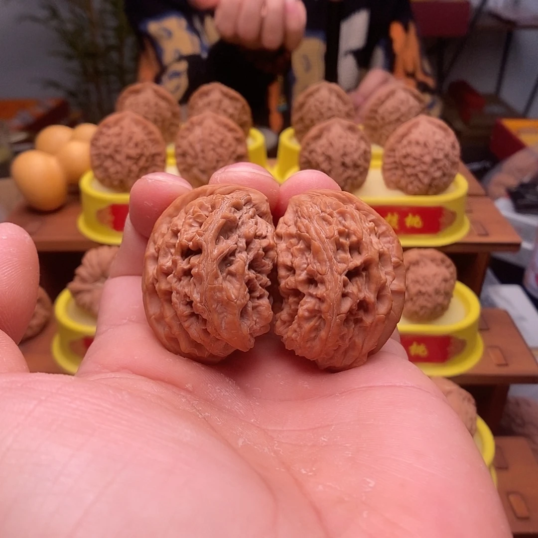 吊坠文玩核桃马老四天生一对