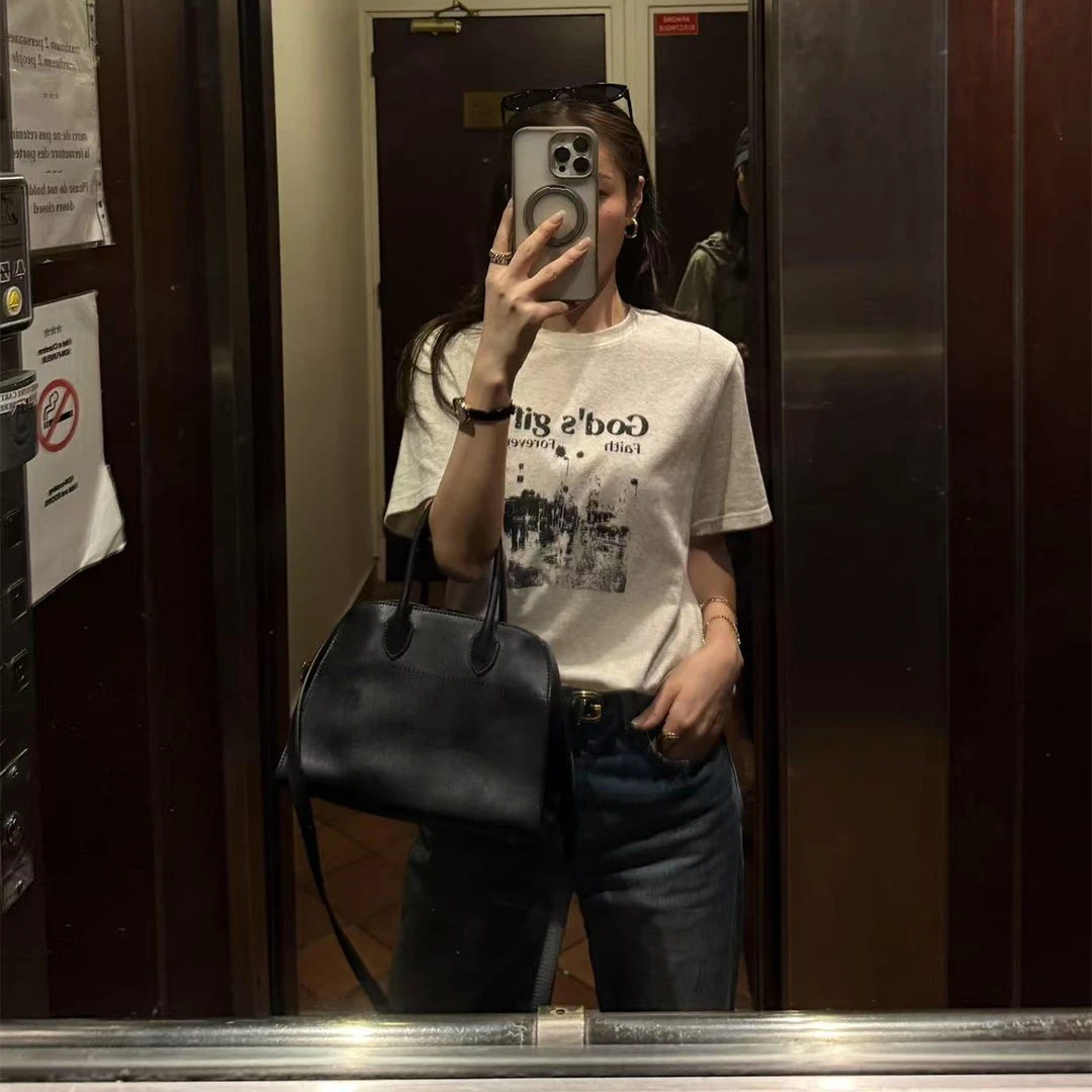 KEEP KAPU靠谱【云朵T】定制呼吸柔感莫代尔混纺印花T恤KP253157