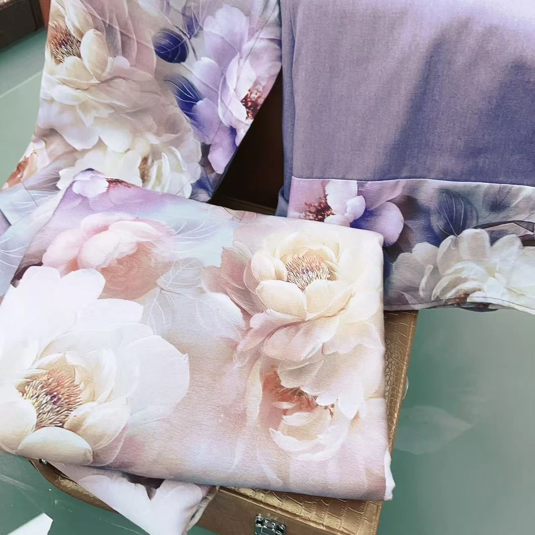 【宝艾轻奢】高端超柔加密纯棉数码印花四件套-薇薇安