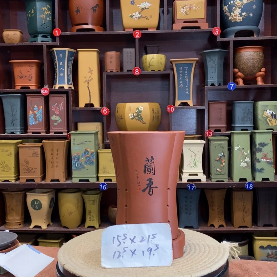 紫砂花盆紫砂作品