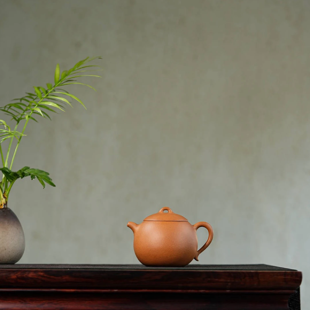 椰瓢紫砂壶 段泥275cc