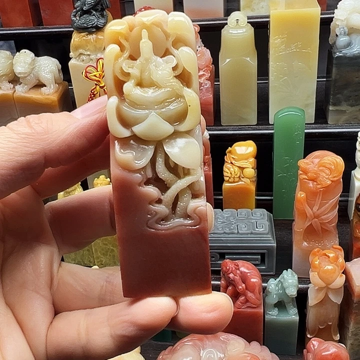 寿山石印石寿山石手工雕刻