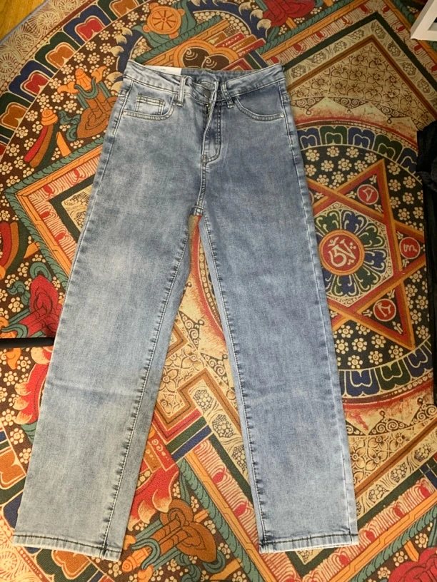 【孤品】过款链接秋冬款直筒阔腿牛仔裤