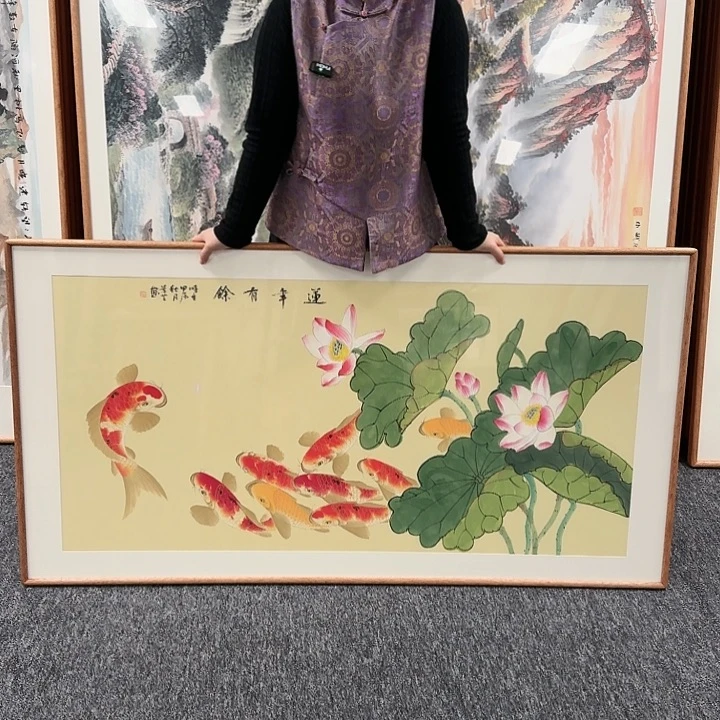 国画带框作品欣赏