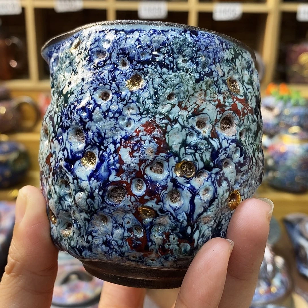 粗陶柴烧志野茶器