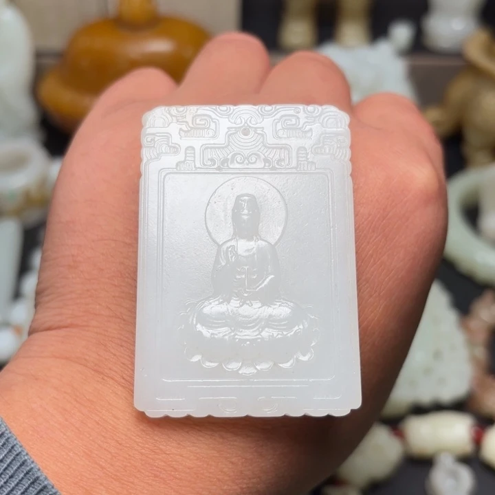 和田玉未镶嵌挂件