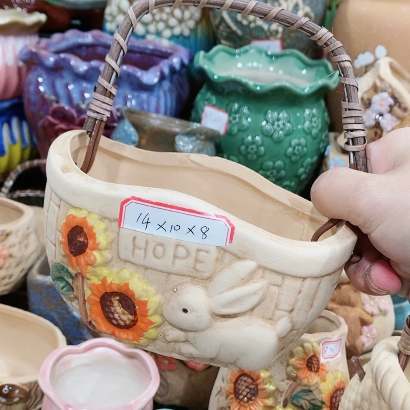 【闪购商品】陶瓷陶瓷花盆，多肉花盆