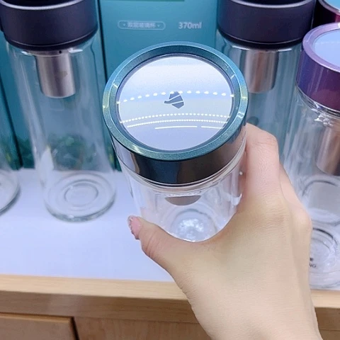 万象玻璃双层V149L，青碧色410毫升