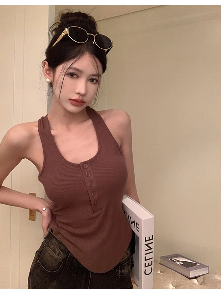 性感纯欲风吊带背心611