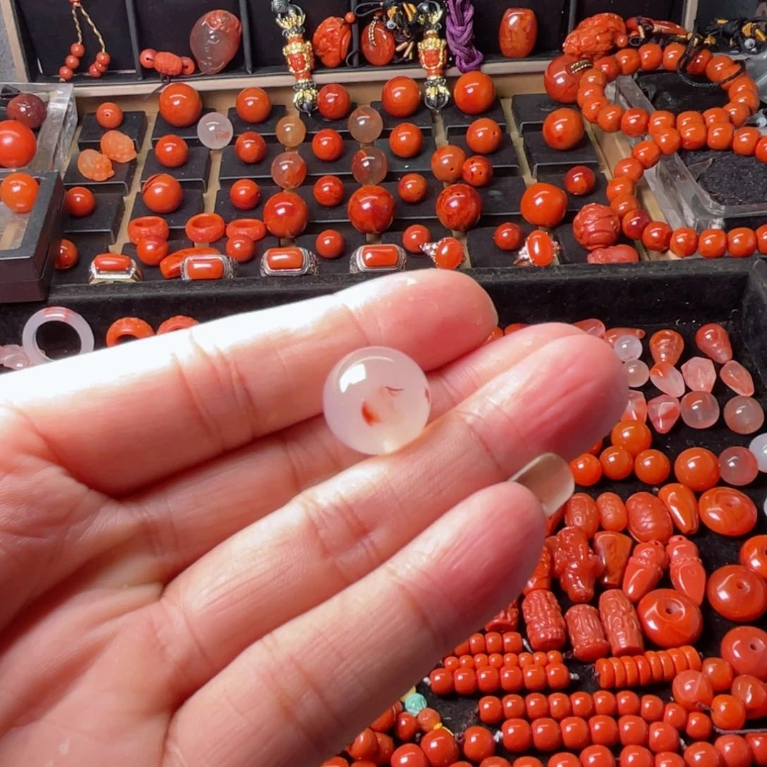 未镶嵌单珠16南红玛瑙