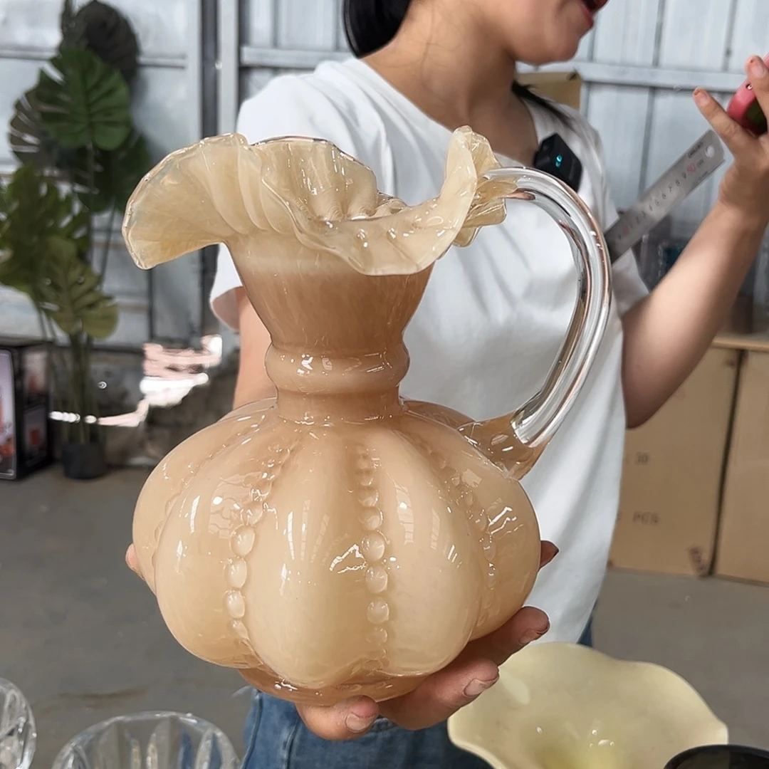 心*水晶花瓶玉色手提